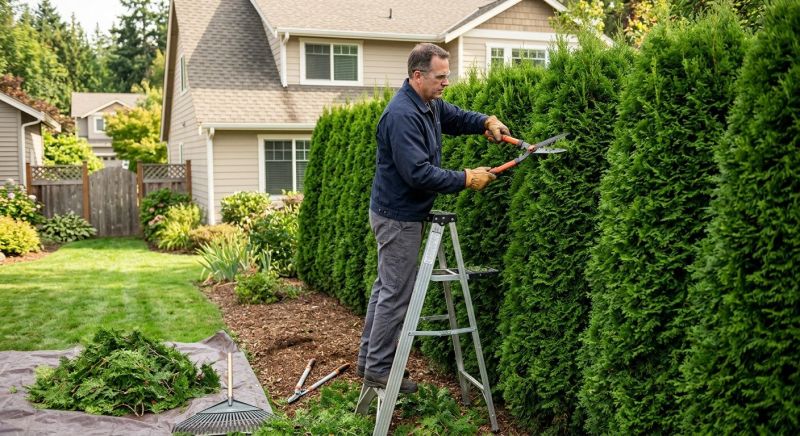 Forsythia Pruning in Aiken, SC